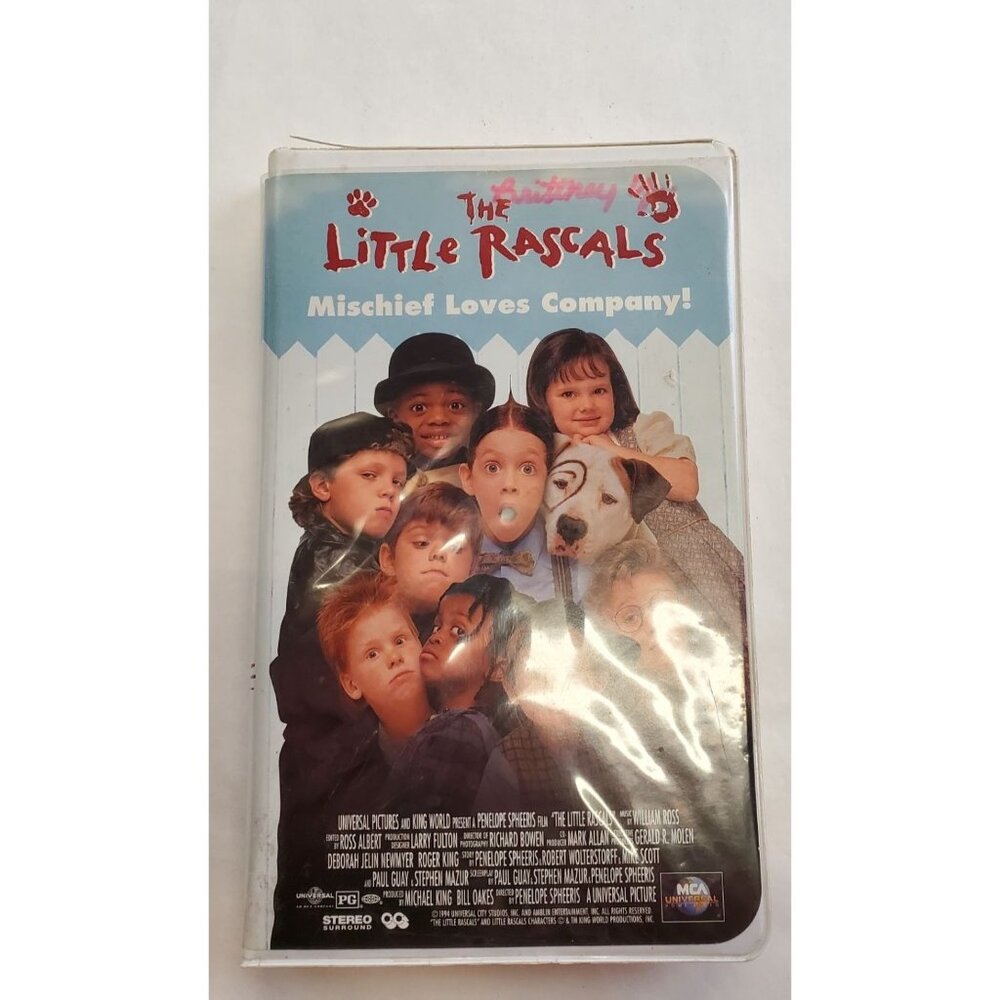 The Little Rascals: Mischief Loves Company! VHS Tape 1994 - Clamshell